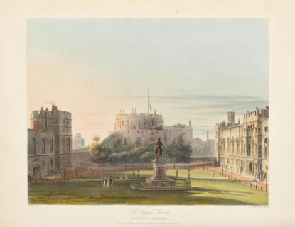 The Upper Ward of Windsor Castle, 1819. Creator: Wild, Charles (1781-1835).