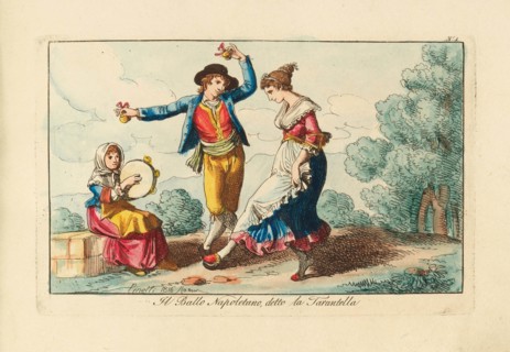 Il Ballo Napoletano, detto la Tarantella, 1816. Creator: Pinelli, Bartolomeo (1781-1835).