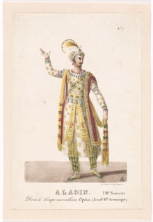 Costume design for the Opera "Aladin, ou La Lampe merveilleuse" by Nicolas Isouard, 1822. Creator: Garneray, Auguste (1785-1824).