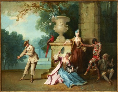 Comédiens dans un parc, ca 1719. Creator: Oudry, Jean-Baptiste (1686-1755).