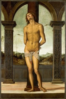 Saint Sebastian at the Column, ca 1500-1510. Creator: Perugino (ca. 1450-1523).