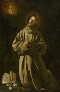 The Apparition of the Infant Jesus to Saint Anthony of Padua, 1627-1630. Creator: Zurbarán, Francisco, de (1598-1664).