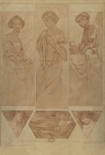 Figures décoratives, 1902. Creator: Mucha, Alfons Marie (1860-1939).