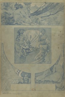 Figures décoratives, 1902. Creator: Mucha, Alfons Marie (1860-1939).
