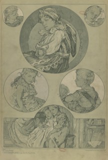 Figures décoratives, 1902. Creator: Mucha, Alfons Marie (1860-1939).