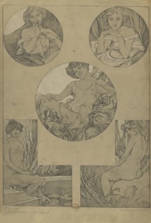 Figures décoratives, 1902. Creator: Mucha, Alfons Marie (1860-1939).