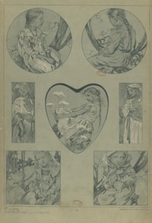 Figures décoratives, 1902. Creator: Mucha, Alfons Marie (1860-1939).