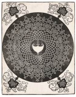 The First Knot (with a heart-shaped shield), from the Series of Six Knots, ca 1506-1507. Creator: Dürer, Albrecht (1471-1528).