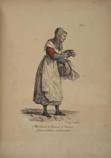Brioche Nanterre merchant. From the Series "Cris de Paris" (The Cries of Paris), 1815. Creator: Vernet, Carle (1758-1836).