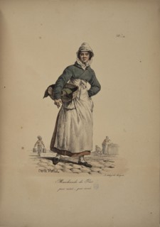 Pea seller. From the Series "Cris de Paris" (The Cries of Paris), 1815. Creator: Vernet, Carle (1758-1836).