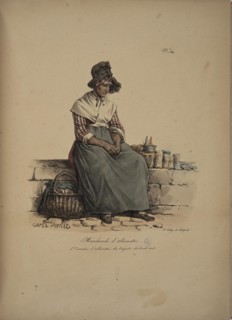 Match Seller. From the Series "Cris de Paris" (The Cries of Paris), 1815. Creator: Vernet, Carle (1758-1836).