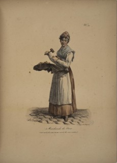Nut seller. From the Series "Cris de Paris" (The Cries of Paris), 1815. Creator: Vernet, Carle (1758-1836).