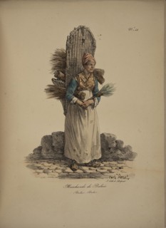 Broom seller. From the Series "Cris de Paris" (The Cries of Paris), 1815. Creator: Vernet, Carle (1758-1836).