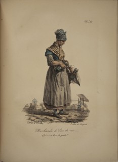 Brandy seller. From the Series "Cris de Paris" (The Cries of Paris), 1815. Creator: Vernet, Carle (1758-1836).