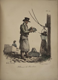 Lamplighter. From the Series "Cris de Paris" (The Cries of Paris), 1815. Creator: Vernet, Carle (1758-1836).