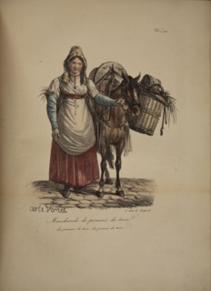 Potato seller. From the Series "Cris de Paris" (The Cries of Paris), 1815. Creator: Vernet, Carle (1758-1836).