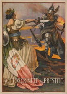 Sottoscrivete al prestito (Signed quickly), 1917. Creator: Capranesi, Giovanni (1852-1921).