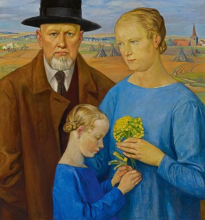 Self-portrait of the artist with his family. Creator: Schiestl, Rudolf (1878-1931).