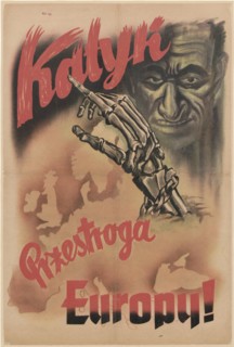 Katyn - a warning to Europe!, c. 1943. Creator: Anonymous.