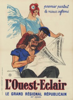 L'Ouest-éclair, le grand régional républicain, 1931. Creator: Dransy, Jules Isnard (1883-1945).