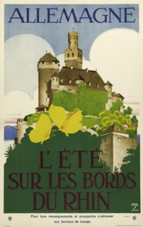 Allemagne. L'Eté sur les bords du Rhin, ca 1935. Creator: Hohlwein, Ludwig (1874-1949).