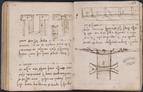 Bridge over the Golden Horn. From Paris Manuscript L, 1502. Creator: Leonardo da Vinci (1452-1519).