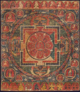 Mandala of Amitayus, First half of the 15th century. Creator: Tibetan Culture.