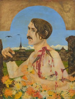 Portrait of William Ritter (1867-1955) as Saint Sebastian, 1903. Creator: Segantini, Mario (1885-1916).