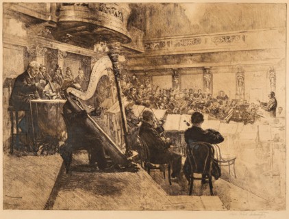 Wiener Philharmoniker, 1926. Creator: Schmutzer, Ferdinand (1870-1928).