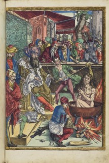 Martyrdom of the Evangelist John. From the Apocalypse (Revelation of John), 1511. Creator: Dürer, Albrecht (1471-1528).
