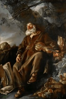 The sleeping hermit, 1750. Creator: Vien, Joseph Marie (1716-1809).