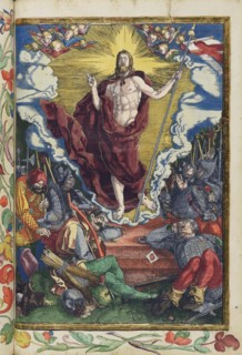 Christ rises from the dead. From the Great Passion (Passio domini nostri Jesu), 1511. Creator: Dürer, Albrecht (1471-1528).
