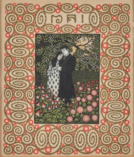 In the garden (lovers). Monthly newsletter: May. Creator: Krenek, Carl (1880-1949).