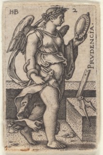 The wisdom. From the episode "The Knowledge of God and the Seven Cardinal Virtues", c.1539 . Creator: Beham, Hans Sebald (1500-1550).
