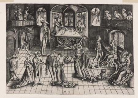 The court ball, 1500. Creator: Monogrammist MZ, (Matthäus Zasinger?) (active around 1500).