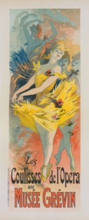 Les Coulisses de l'Opera at Musee Grevin, 1891. Creator: Chéret, Jules (1836-1932).