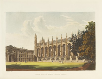 South Side of King's College Chapel, 1815. Creator: Mackenzie, Frederick (around 1788-1854).