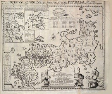 Map of Japan, 1727. Creator: Kaempfer, Engelbert (1651-1716).