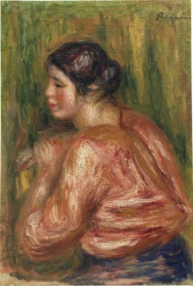Young woman brune assise, 1916. Creator: Renoir, Pierre Auguste (1841-1919).