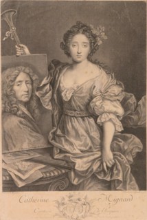 Portrait of Catherine Mignard, Comtesse de Feuquières (1657-1742), 1735. Creator: Daullé, Jean (1703-1763).