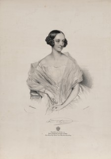 Portrait of ballet dancer Marie Taglioni (1804-1884), c.1839. Creator: Kriehuber, Josef (1800-1876).