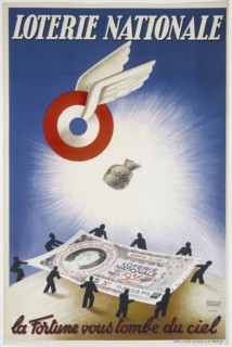 National Lottery. La Fortune vous tombe du ciel, 1936. Creator: Unknown artist.