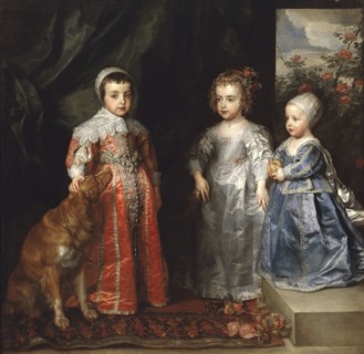 The three eldest children of Charles I Stuart (1600-1649) and Henrietta Maria..., 1635. Creator: Dyck, Sir Anthonis van (1599-1641).