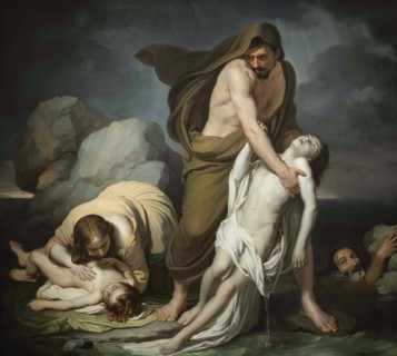 The flood, 1850. Creator: Coghetti, Francesco (1801-1875).
