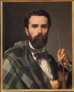 Self-portrait, 1858. Creator: Mussini, Luigi (1813-1888).