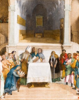 The Presentation of Christ in the Temple, c.1555. Creator: Lotto, Lorenzo (1480-1556).