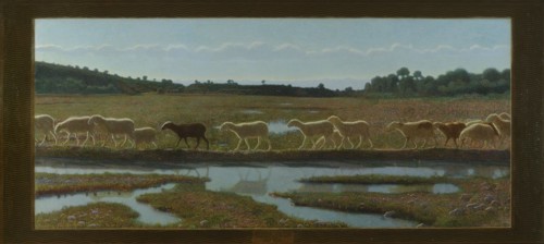 Mirror of life. And what the first did, the others also do. (Lo specchio della vita..., 1895-1898. Creator: Pellizza da Volpedo, Giuseppe (1868-1907).