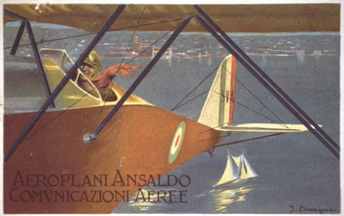 Aeroplani Ansaldo - Comunicazioni Aeree, 1919. Creator: Omegna, Filippo (1881-1948).