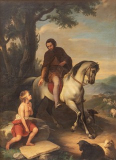 Cimabue and Giotto, 1854. Creator: Besteghi, Andrea (1817-1869).
