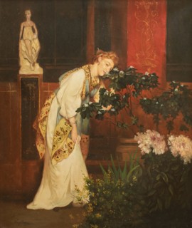 Figura pompeiana. Creator: Bazzani, Luigi (1836-1927).